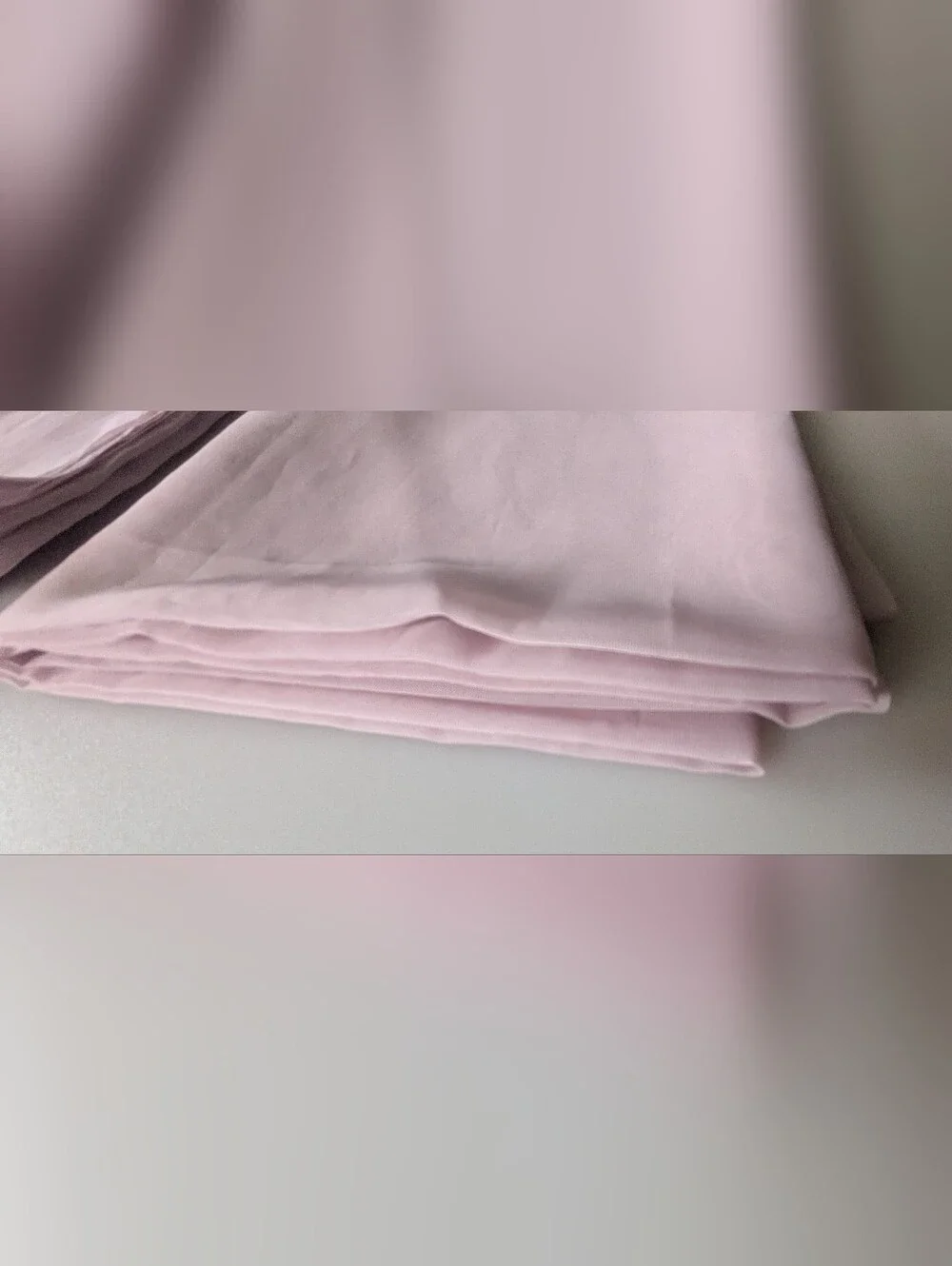 Voile Pale Lilac Sheer Curtains, Translucent Fabric. Rod Pocket. 2 Panels.